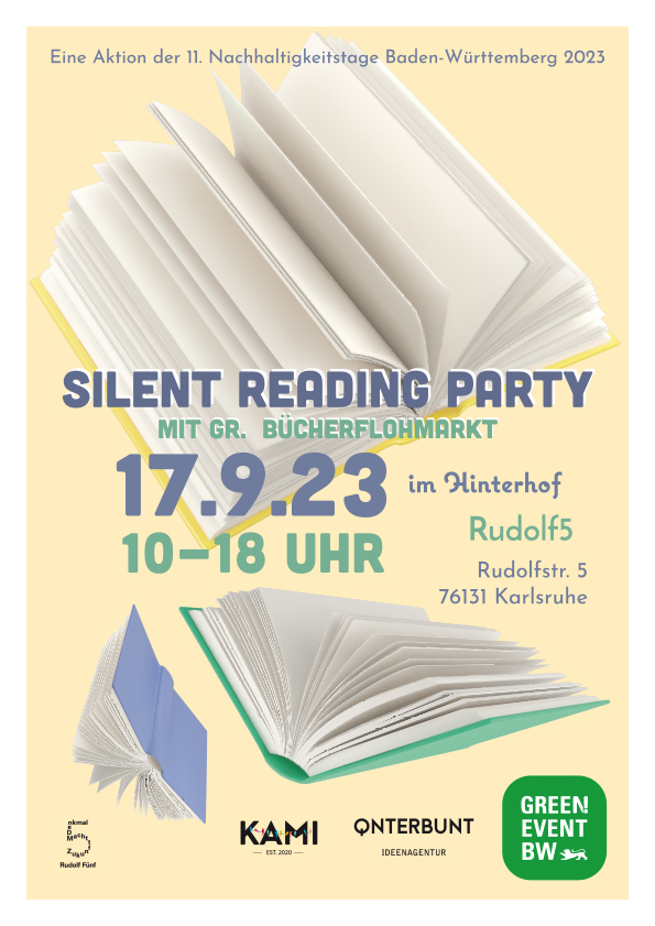 Silent Reading Party im Hinterhof | 17.09.2023 | Karlsruhe